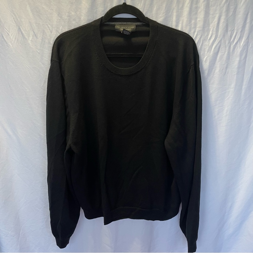 Bloomingdale's The Men's Store Extra Fine Merino Wool‎ Sweater Men's XXL Black